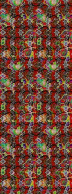 Raster Henna dövme stili. Kızılderili desenli desenli desenli şal deseni. Tekstil, tebrik kartı, boyama kitabı, telefon kılıfı baskısı için kullanılabilir. Etnik Mandala süsü.