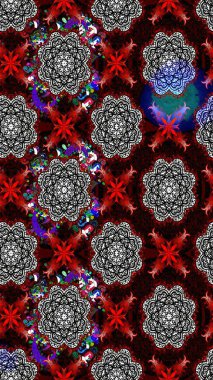 Patlayan çiçekler soyut olarak yerleştirilmiş. Raster illüstrasyonu. Raster deseni. Nazikçe, bahar çiçekleri siyah renklerde.