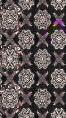 Renkli Bahar Teması eskiz kalıbı. Çiçekli çiçek deseni, suluboya. Düz Çiçek Elementleri Tasarımı. Raster illüstrasyonu. Gri renkli çiçekler.