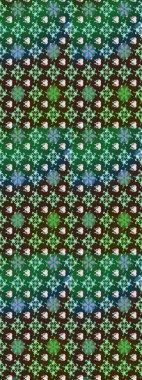 Çiçekler suluboya tarzında yeşil renkte. Çiçekli yeşil renkte bir çiçek deseni çiz.