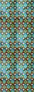 Hoş bir çiçek geçmişi var. Küçük bir çiçekte eskiz deseni. Raster illüstrasyonu. Güzel kumaş deseni.