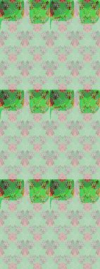 Çiçek desenli çizim. Raster illüstrasyonu. Düz Çiçek Elementleri Tasarımı. Tarafsız renklerde çiçekler. Renkli Bahar Teması eskiz kalıbı. Asya tekstil tarzında.