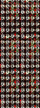 Çiçekli karalama şeklinde Raster çiçek deseni. Siyah renkli çiçekler. Nazikçe, güzel çiçek arkaplanı..