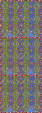 Kusursuz bir arka plan modeli. Suluboya, elle çizilmiş. Raster illüstrasyonu. Gri yapraklı yabani çiçekler.