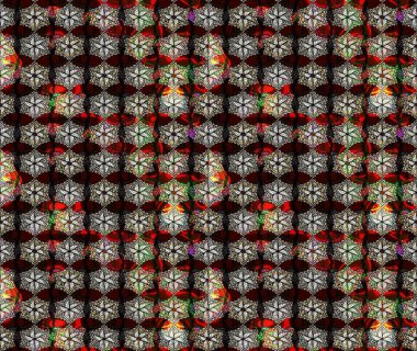 Küçük çiçekli yay deseni çiz. Suluboya tarzında siyah renklerde. Raster illüstrasyonu.