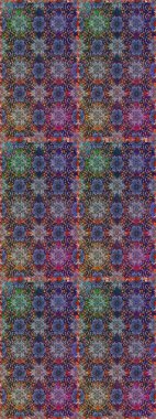 Renkli Yaz Temalı Kusursuz Arkaplan. Düz Çiçek Elementleri Tasarımı. Kahverengi ve gri renkli çiçekler. Çiçekli pürüzsüz retro desen.