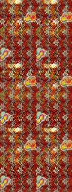 Manzaralı çiçek deseni. Çiçek kompozisyonu, el boyası, hassas şablon. Üst manzara, yumuşak kahverengi renk. Sevgililer günü ve tebrik kartı konsepti için şık bir davet.