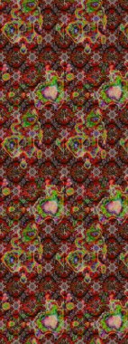 Raster illüstrasyonundaki çiçek desenli çizim. Suluboya tarzında kahverengi renkte çiçekler.