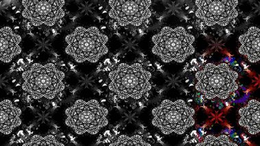 Yazdır. Güzel kumaş deseni. Renkli Yaz Temalı eskiz kalıbı. Güzel eskiz şekli. Düz Çiçek Elementleri Tasarımı. Raster çiçekli arka plan.