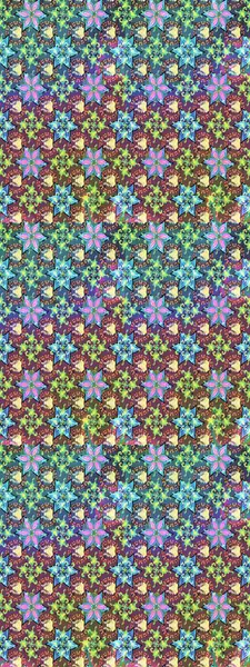 Hediye ambalaj kağıdı, tebrik kartları, posterler ve pankart tasarımı. Mavi renkli çiçekler. Raster düz çiçek çizim deseni.