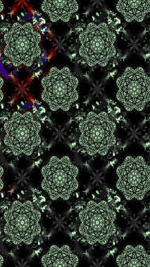 Çiçek desenli eskiz. Siyah renkli çiçekler. Renkli Bahar Teması eskiz kalıbı. Düz Çiçek Elementleri Tasarım Raster illüstrasyonu.