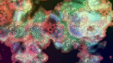 Raster illüstrasyonundaki çiçek desenli çizim. Tarafsız renklerde çiçekler. Renkli Bahar Teması eskiz kalıbı. Düz Çiçek Elementleri Tasarımı.