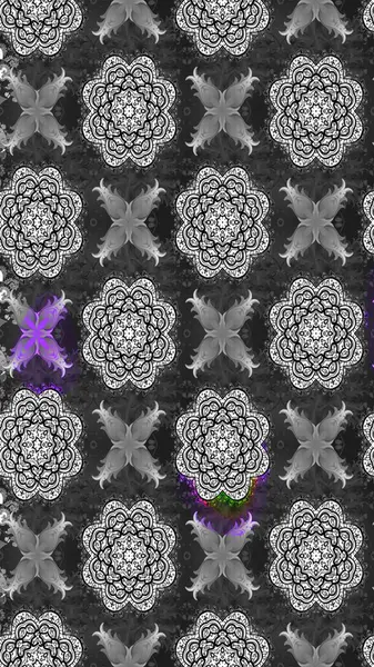 Çiçekli karalama şeklinde Raster çiçek deseni. Nazik, narin çiçek arkaplanı. Gri renkli çiçekler.