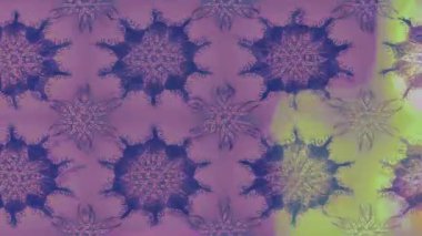 Renkli unsurlarla hareketli arka plan görüntüleri. Çiçekler. Eski model. Bayrak tarzı. Video kaydı. Şablon. Döngü. Kusursuz..