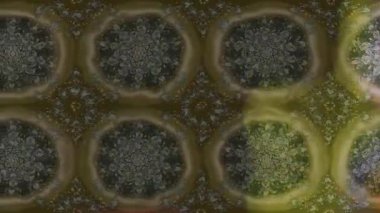 Renkli unsurlarla hareketli arka plan görüntüleri. Çiçekler. Eski model. Bayrak tarzı. Video kaydı. Şablon. Döngü. Kusursuz..