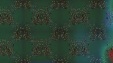 Renkli unsurlarla hareketli arka plan görüntüleri. Çiçekler. Eski model. Bayrak tarzı. Video kaydı. Şablon. Döngü. Kusursuz..