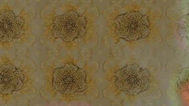 Renkli unsurlarla hareketli arka plan görüntüleri. Çiçekler. Eski model. Bayrak tarzı. Video kaydı. Şablon. Döngü. Kusursuz..