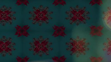 Renkli unsurlarla hareketli arka plan görüntüleri. Çiçekler. Eski model. Bayrak tarzı. Video kaydı. Şablon. Döngü. Kusursuz..