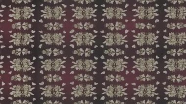 Renkli unsurlarla hareketli arka plan görüntüleri. Çiçekler. Eski model. Bayrak tarzı. Video kaydı. Şablon. Döngü. Kusursuz.. 