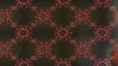 Renkli unsurlarla hareketli arka plan görüntüleri. Çiçekler. Eski model. Bayrak tarzı. Video kaydı. Şablon. Döngü. Kusursuz.. 