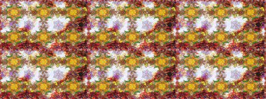 Raster illüstrasyonundaki çiçek desenli çizim. Suluboya tarzında nötr renkler üzerine çiçekler.