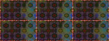 Yaprak ve çiçeklerin suluboya boyası, kahverengi renklerde pürüzsüz desen. Raster illüstrasyonu. Yumuşak, bahar çiçekleri kahverengi renklerde.