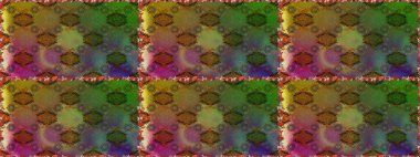 Düz Çiçek Elementleri Tasarımı. Kahverengi renkli çiçekler. Renkli Bahar Temalı Kusursuz Arkaplan. Raster illüstrasyonunda kusursuz çiçek deseni.