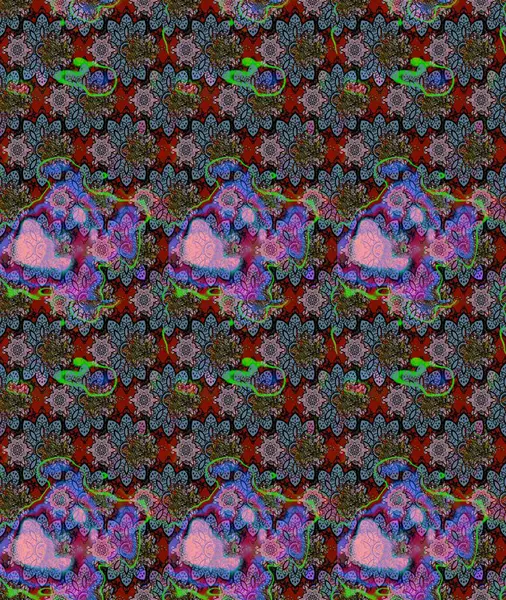 Raster çiçek desenli çiçek deseni, yapraklar, dekoratif elementler, sıçrama, lekeler, el çizimi kontur çizgileri ve Doodle çizim stili, grafik raster çizim çizimi.