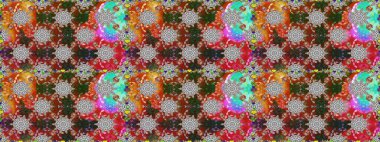 Raster düz çiçekleri pürüzsüz desen. Gri ve kahverengi renkli çiçekler. Tasarım hediye paketi, tebrik kartları, posterler ve afiş tasarımı.