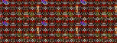 Raster düz çiçek çizim deseni. Hediye ambalaj kağıdı, tebrik kartları, posterler ve pankart tasarımı. Kahverengi renkte çiçekler.