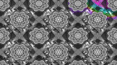 Düz Çiçek Elementleri Tasarımı. Renkli Bahar Teması eskiz kalıbı. Çiçek desenli eskiz, yaz çiçekleri. Gri renkli çiçekler.