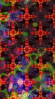 Tebrik kartı geçmişi, boyama kitabı, arkaplan ve tekstil için kullanılabilir. Sınır Kızılderili çiçekli paisley patten. Taslak süsleme izi. Raster Henna tarzı. Etnik Mandala havlusu.