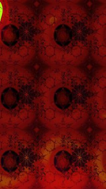 Raster suluboya çiçek deseni, narin çiçekler, kırmızı çiçekler, tebrik kartı şablonu. Güzel kumaş deseni.