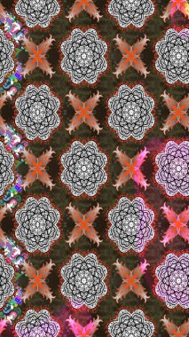 Çiçekli güzel suluboya desen. Raster illüstrasyonu. Gri renklerde.