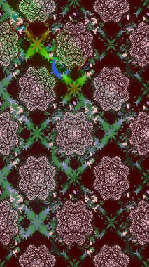 Düz Çiçek Elementleri Tasarım Raster illüstrasyonu. Kahverengi renkli çiçekler. Renkli Bahar temalı eskiz kalıbı. Çiçekli çiçek deseni, suluboya..