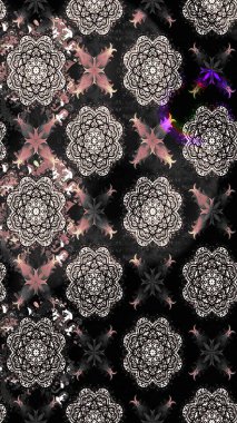 Küçük siyah çiçeklerle oldukça eski bir besin torbası deseni. Tekstil, kumaş, kapaklar, duvar kağıtları, baskı, paket, koleksiyon defteri, örgü, dekupaj için çiçek arkaplanı..