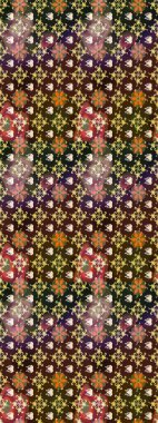 Raster çiçekli arka plan. Güzel kumaş deseni. Yazdır. Düz Çiçek Elementleri Tasarımı. Güzel eskiz şekli. Renkli Yaz Teması çizim şablonu.