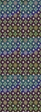 Renkli Bahar Teması eskiz kalıbı. Mor renkli çiçekler. Düz Çiçek Elementleri Tasarımı. Raster illüstrasyonunda çiçek deseni çizimi.