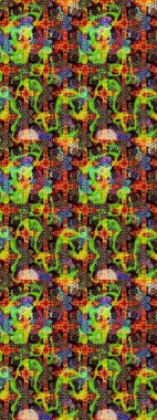 Parlak elementlerin. Çizim çiçek deseni duvar kağıdı, web sitesi arka planı, ambalaj kağıdı, davetiye, broşür, afiş veya web sitesi için kullanılabilir. El çizimi Raster illüstrasyonu.