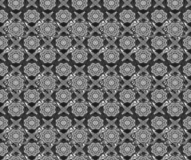 Klasik çiçekler. El çizimi, soyut ve süslü elementler. Yaz çiçekleri teması. Gri renkler. Suluboya resim taklit Raster illüstrasyonu.