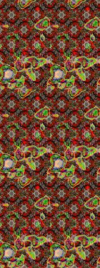 Kırmızı renkte güzel çiçekler olan eskiz deseni, suluboya çiçek deseni, duvar kağıdı, kart ya da kumaş için fayanslı. Raster..