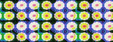 Düz Çiçek Elementleri Tasarımı. Güzel kumaş deseni. Renkli Yaz Temalı eskiz kalıbı. Güzel eskiz şekli. Yazdır. Raster çiçekli arka plan.