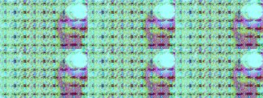 Kumaş desenli papatya çiçeği detayı. Mavi renkte çiçekler.