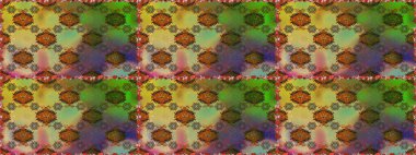 Modern çiçek arkaplanı. Halk tarzı. Parlak renkli çiçeklerle ve kahverengi ve yeşil renklerde yapraklarla şaşırtıcı, pürüzsüz çiçek deseni. Moda baskıları için zarif bir şablon.