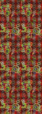 Çiçekli, yapraklı, çiçek desenli eskiz. El çizimi. Raster illüstrasyonu.