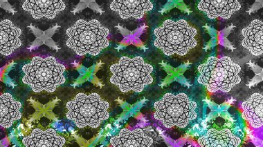 Küçük çiçekteki sevimli çiçek deseni. Gri renkli çiçekler. Raster illüstrasyonu.