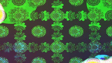 Küçük çiçekli şirin bir desen. Çiçek ve yapraklı çiçek deseni. Raster illüstrasyonu.