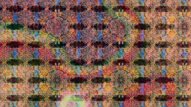 Çiçekli karalama şeklinde Raster çiçek deseni. Kahverengi renkli çiçekler. Yumuşak, yaz çiçekli arka plan.