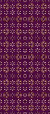 Damask altın soyut çiçek deseni mor, kahverengi ve bej renklerde. Raster illüstrasyonu. Süsleme.