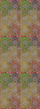 Güzel kumaş deseni. Raster Illustrasyon 'da moda olmayan çiçek deseni. Renkli Yaz Temalı Kusursuz Arkaplan. Düz Çiçek Elementleri Tasarımı.